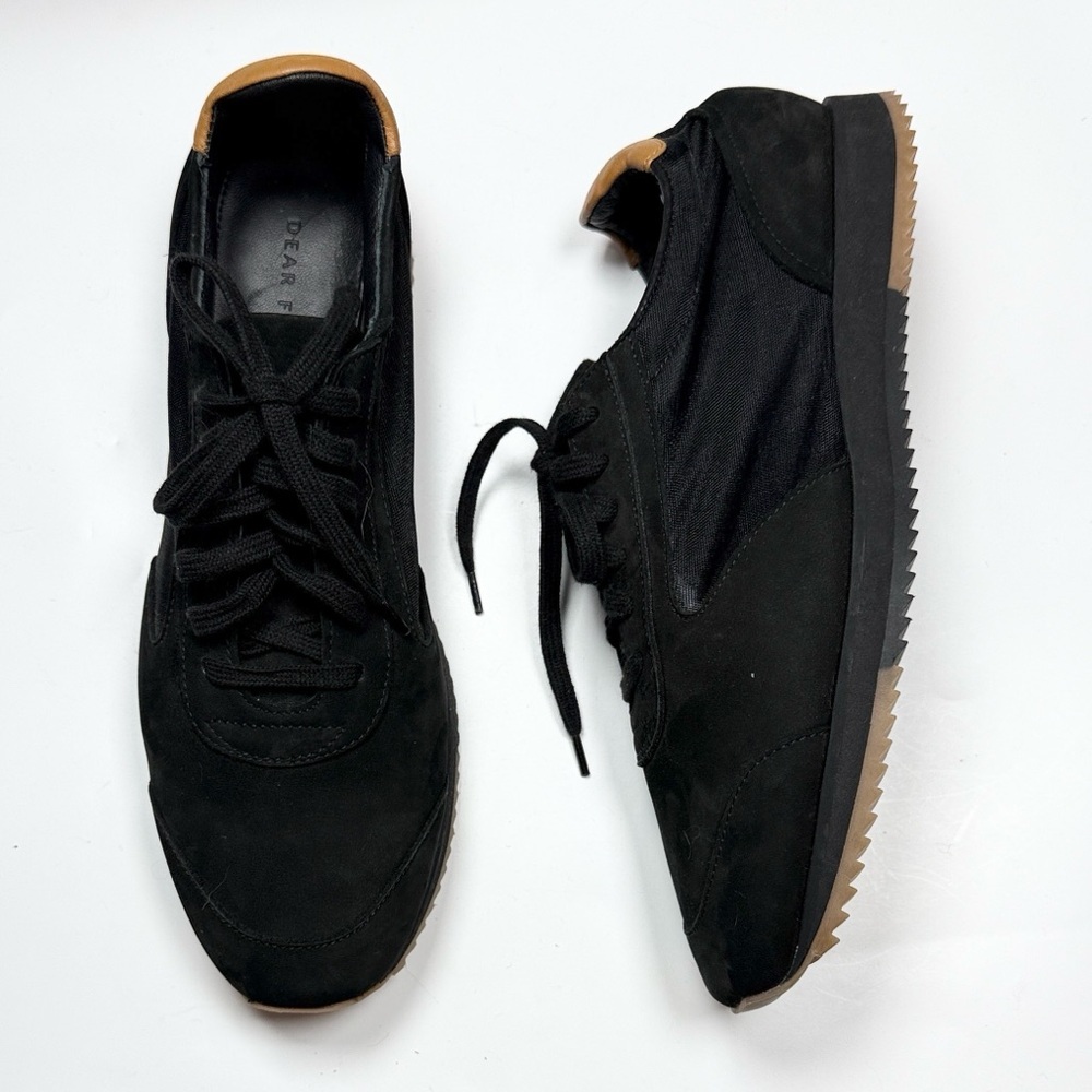 Dear Frances Cetta Trainers - Black Mesh and Suede Sneakers - Like New - EU 40